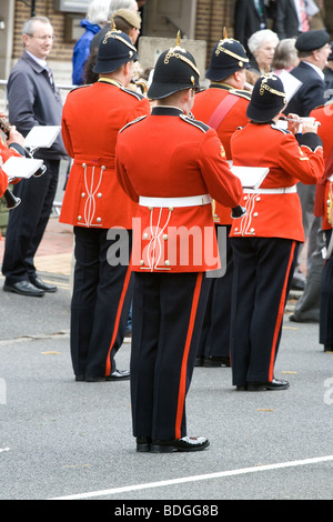 La principessa di Galles Royal Reggimento è accolto home a Tunbridge Wells dopo il loro ritorno da tours in Afghanistan e in Iraq. Foto Stock