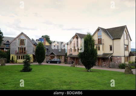 Eco case a Wintles nel castello di Vescovi Shropshire England Regno Unito Foto Stock