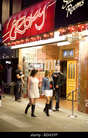 Il Roxy nightclub, lungo Granville Street. Vancouver BC, Canada Foto Stock