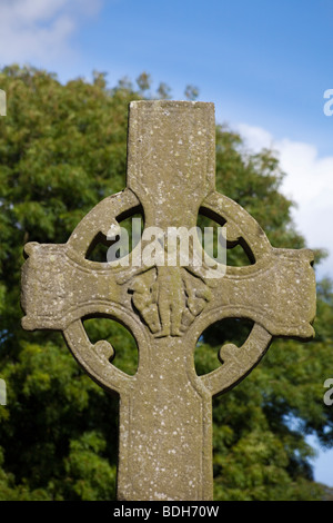 Croce del Nord, Monastero di Monasterboice, Irlanda Foto Stock