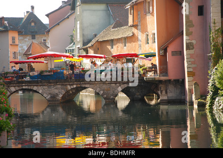 Città vecchia di Annecy, Francia Foto Stock