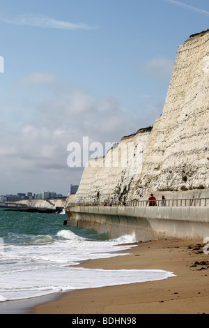 Undercliff a piedi da Rottingdean per Brighton guardando verso Brighton Foto Stock