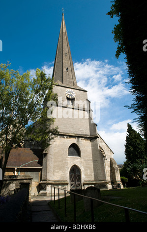 Chiesa Parrocchiale di San Lorenzo in Stroud Gloucestershire Foto Stock