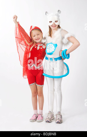 Ragazze vestito in costume Foto Stock