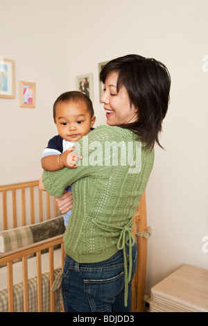 Azienda madre Baby Foto Stock