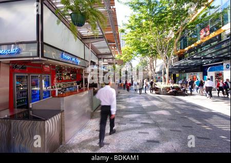 Queen Street Mall Brisbane Australia Foto Stock