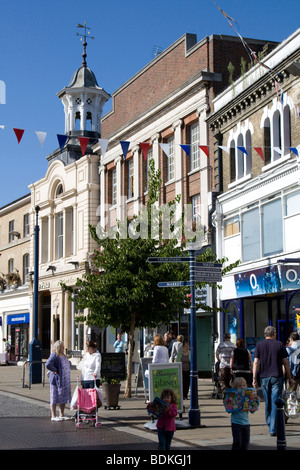 Hitchin town center hertfordshire Inghilterra uk gb Foto Stock