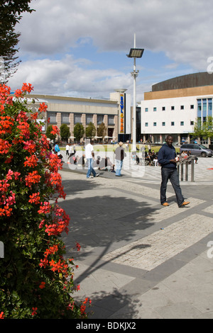 Luton town center high street Bedfordshire England Regno unito Gb Foto Stock