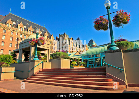 Il centro conferenze ed Empress Hotel, Victoria, Isola di Vancouver, British Columbia Foto Stock