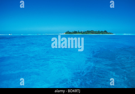 Managaha Island e laguna; Saipan, Marianne Settentrionali Isole, Micronesia. Foto Stock