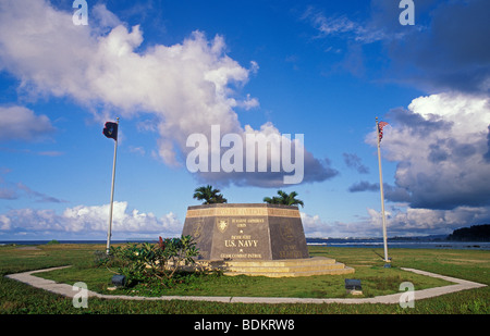 Memoriale di guerra mondiale II le truppe degli Stati Uniti dai residenti locali in guerra nel Pacific National Park, unità di Asan sull'isola di Guam. Foto Stock