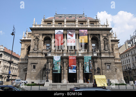 Europa orientale, Ungheria, Budapest, l'Opera House Foto Stock