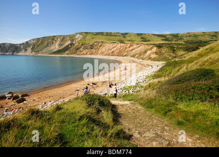 Costa a Worbarrow Bay Dorset Foto Stock