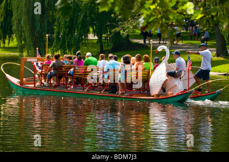 Back Bay il giardino pubblico Boston Massachusetts Foto Stock