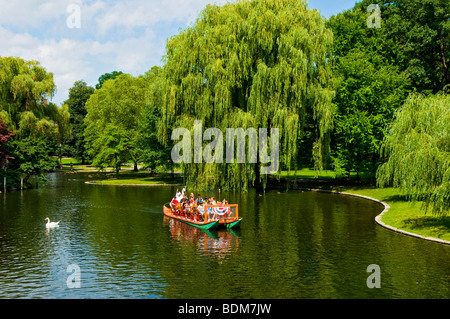 Back Bay il giardino pubblico Boston Massachusetts Foto Stock