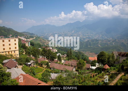 Terrazze di riso di Sapa, nel Vietnam del Nord Foto Stock