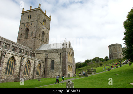 St David's Cathedral in Galles Foto Stock