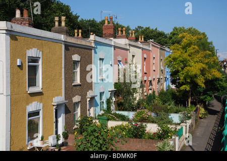 Case a schiera Bristol Regno Unito Foto Stock