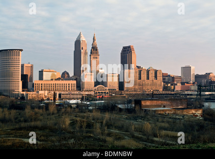 Downtown Cleveland Foto Stock