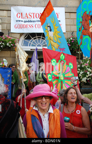 Incontro presso il municipio di dea 2009 Conferenza Glastonbury Somerset Inghilterra Foto Stock