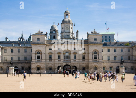 La Sfilata delle Guardie a Cavallo Whitehall London Foto Stock