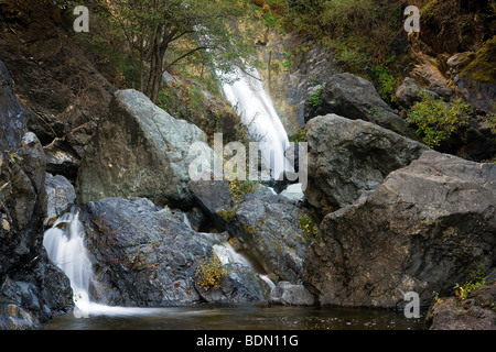 Salmon Creek Falls, Santa Lucia Le montagne vicino al Big Sur Costa, California, USA. Foto Stock