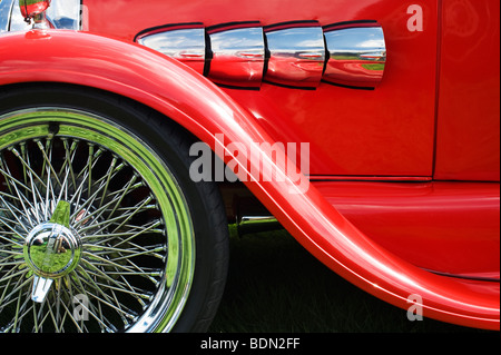 Rosso personalizzato Ford auto Pop dettagli Foto Stock