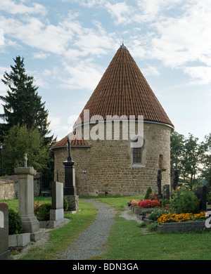 Perschen, San Peter und Paul Kirche, Karner, Karner in Perschen, um 1150 Foto Stock