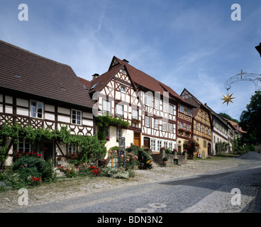 Königsberg in Bayern, Fachwerkhäuser am Salzmarkt Foto Stock