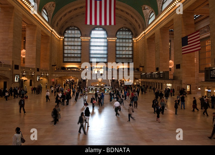 Sala grande della Grand Central Station a Manhattan, New York City, Stati Uniti d'America, America del Nord Foto Stock