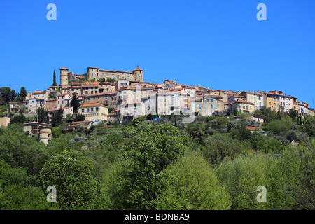 Il borgo arroccato di Callian Foto Stock