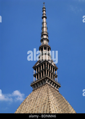 La guglia della Mole Antonelliana Museo Nazionale del Cinema o il Museo Nazionale del Cinema di Torino, Torino capitale regione Piemonte Italia Foto Stock