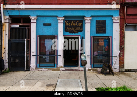 Sì possiamo, di seconda mano vestiti, shop in oltre la zona del Reno, Cincinnati, OH, STATI UNITI D'AMERICA Foto Stock