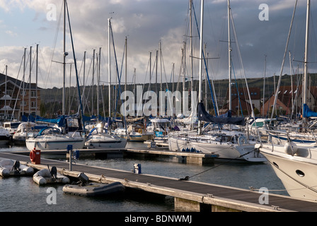 Barche nel porto di Port Solent Foto Stock