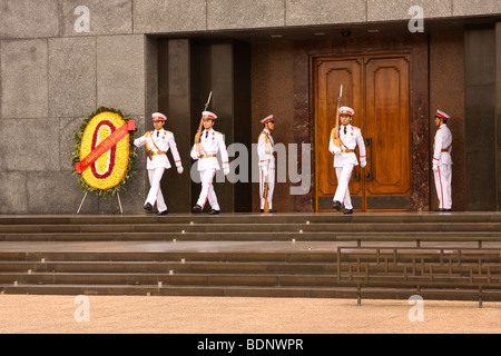 Mausoleo di Ho Chi Minh, Hanoi, Vietnam Asia Foto Stock