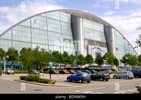 Edificio Xscape in Milton Keynes , Buckinghamshire , Inghilterra , REGNO UNITO Foto Stock