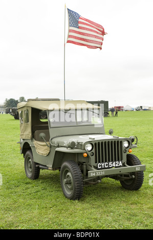 Un Americano Jeep Willys ampiamente utilizzato dalle forze USA Foto Stock