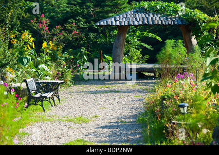 Gazibo tradizionali in provincia Gangwondo Corea del Sud Foto Stock