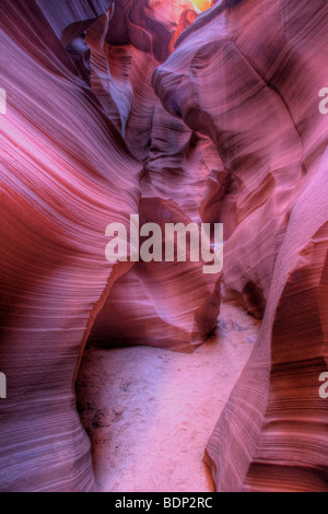 Interna inferiore Antelope Canyon vicino a page Arizona Foto Stock