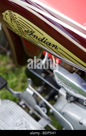 Vintage moto Indian serbatoio. Classic American Motorcycle Foto Stock