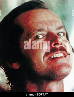 Il luminoso 1980 Warner film con Jack Nicholson come Jack Torrance Foto Stock