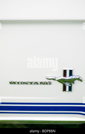 Ford Mustang badge della porta Foto Stock