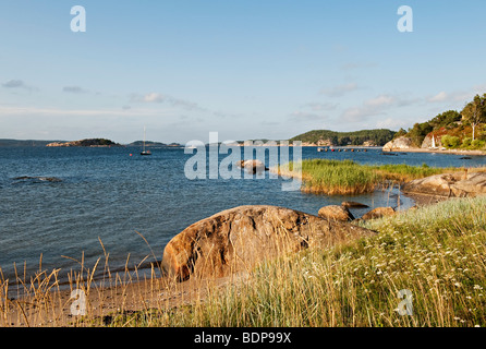 L'isola di Søndre Sandøy, Norvegia, una delle isole Hvaler a sud di Oslo vicino alla costa svedese Foto Stock