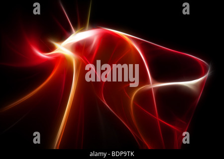 Abstract red 3d illustrazione Foto Stock