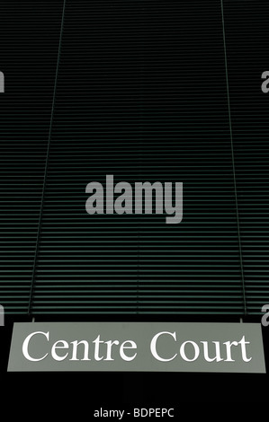 Centre Court segno durante il 2009 Wimbledon Tennis Championships Foto Stock