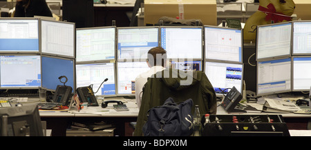 Trading room della Commerzbank AG. Frankfurt am Main Foto Stock