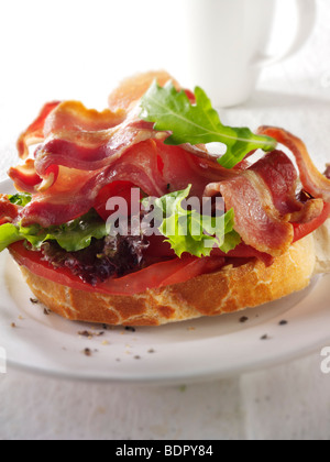 La pancetta lattuga e pomodoro, BLT sandwich Foto Stock