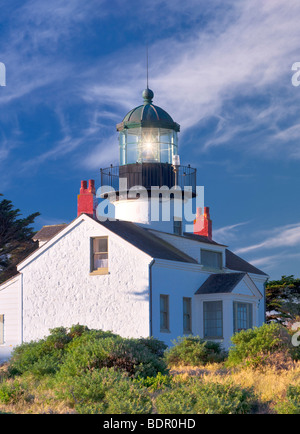 Point Pinos Lighthouse. Pacific Grove, California Foto Stock