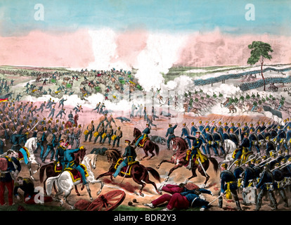 La battaglia di Weissenburg durante la guerra franco-prussiana - 4 Agosto 1870 Foto Stock