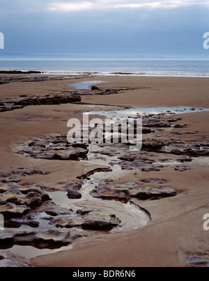 Traeth Mawr spiaggia sul Glamorgan Heritage Costa, Galles del Sud Foto Stock